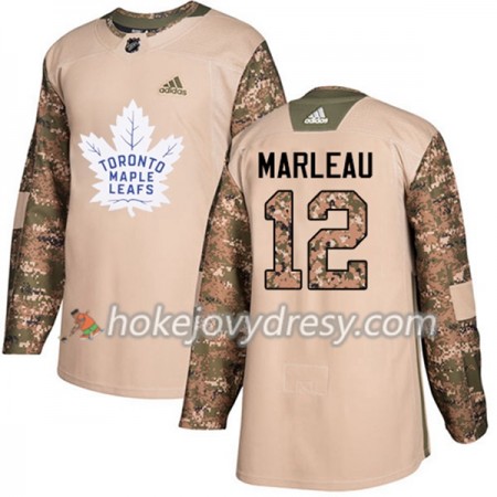 Pánské Hokejový Dres Toronto Maple Leafs Patrick Marleau 12 Adidas 2017-2018 Camo Veterans Day Practice Authentic